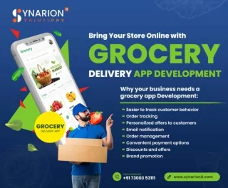 Bring Your Store Online with Grocery Delivery App Development