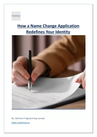 how a name change application redefines your