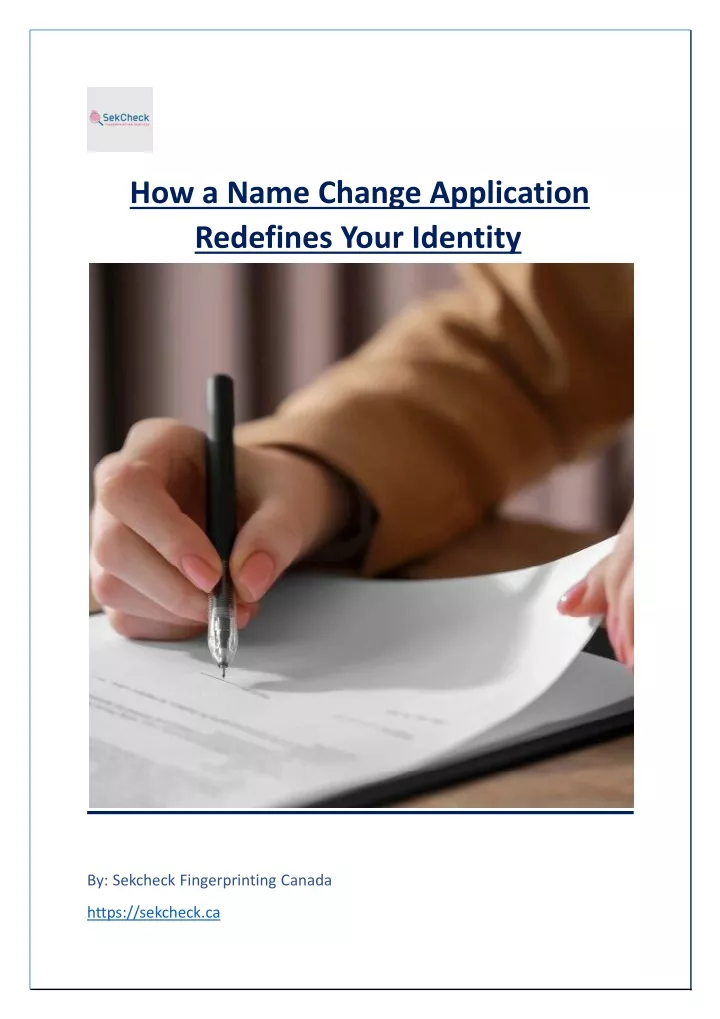 how a name change application redefines your