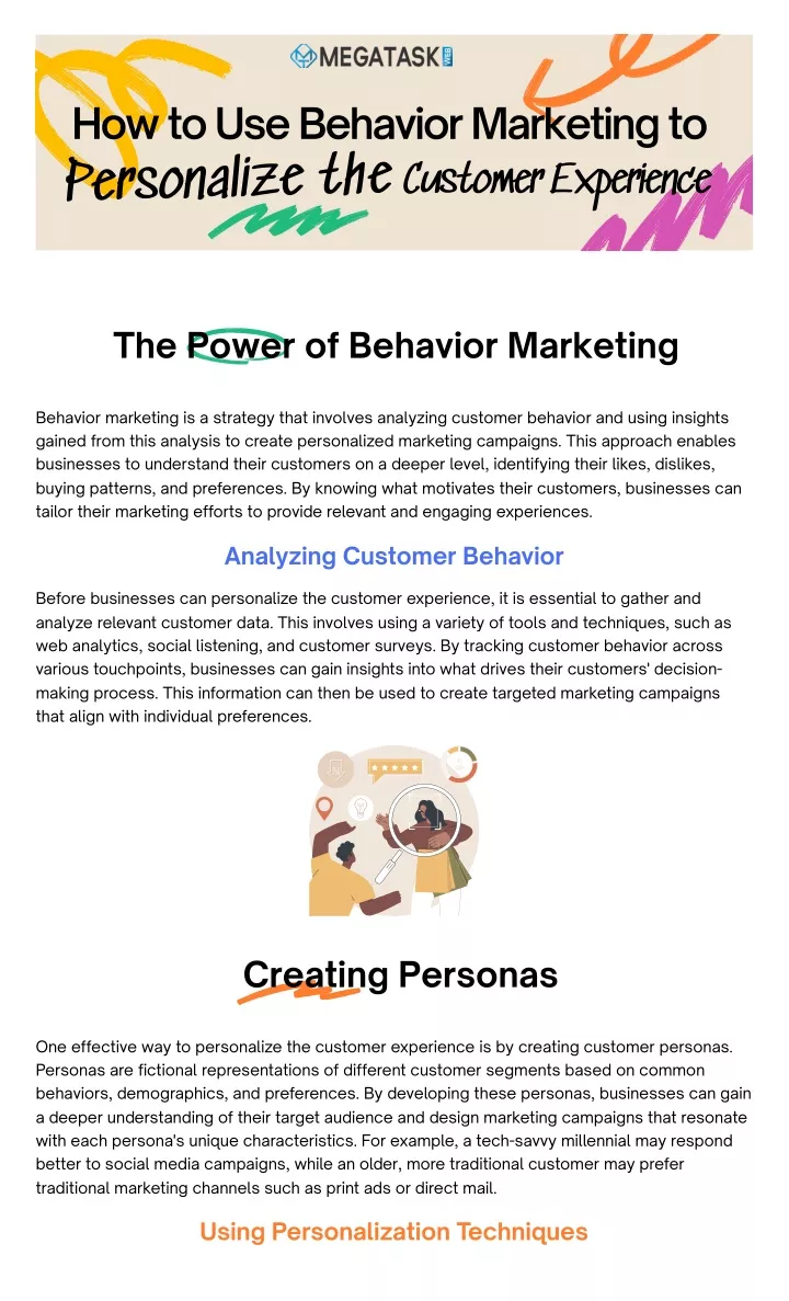 how to use behavior marketing to personalize the