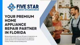Five Star Same Day Appliance Repair your trusted appliance repair partner