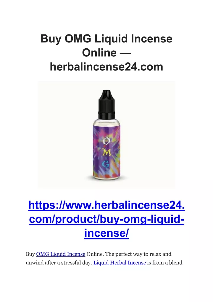 buy omg liquid incense online herbalincense24 com