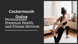 Personalized Premium Health and Fitness Services