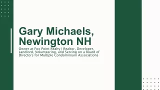 Gary Michaels (Newington, NH) - An Adjustable Consultant