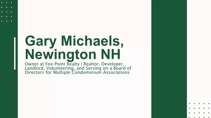 gary michaels newington nh owner at fox point