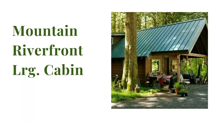 mountain riverfront lrg cabin