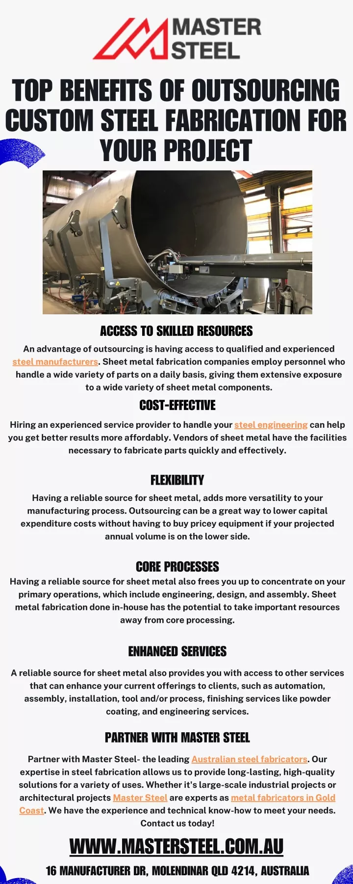 top benefits of outsourcing custom steel