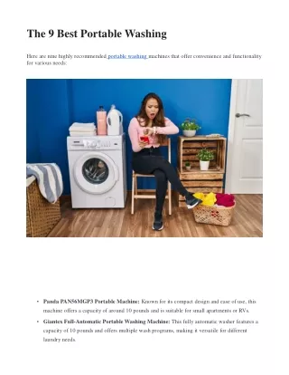 the 9 best portable washing here are nine highly