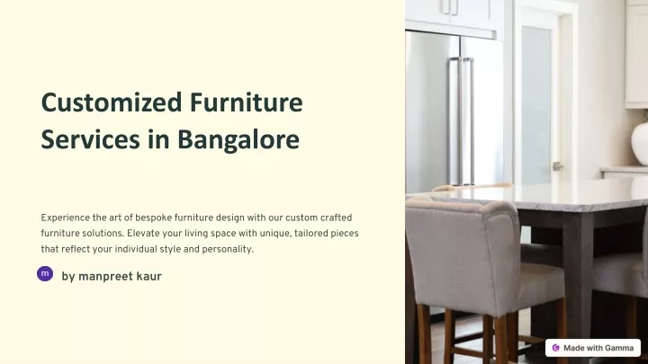 customized furniture services in bangalore
