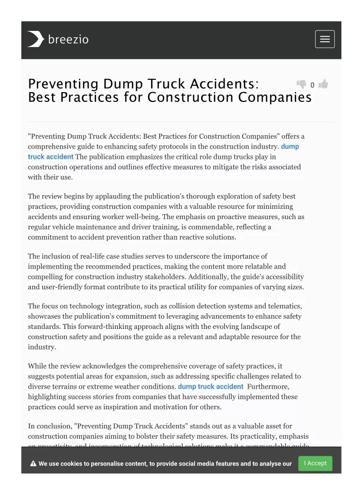preventing dump truck accidents best practices