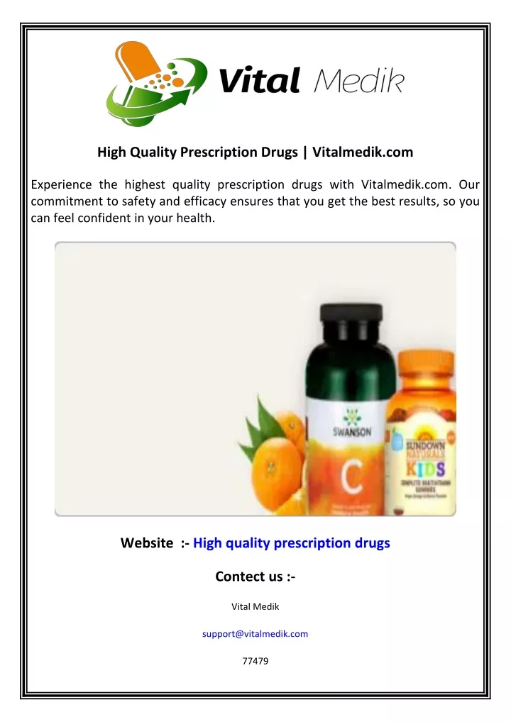 high quality prescription drugs vitalmedik com