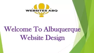 Welcome To Albuquerque Website Design