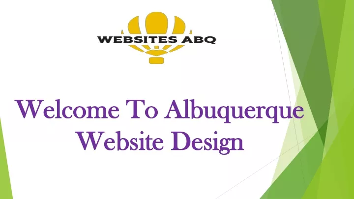 welcome to albuquerque website design