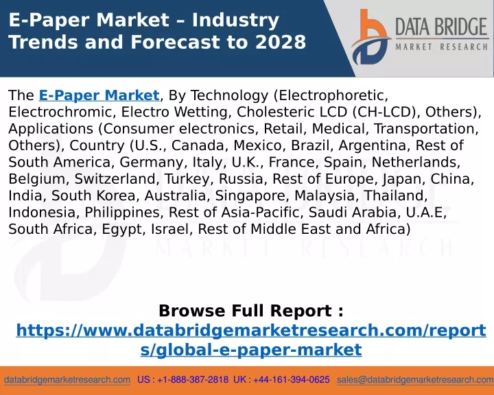 e paper market industry trends and forecast