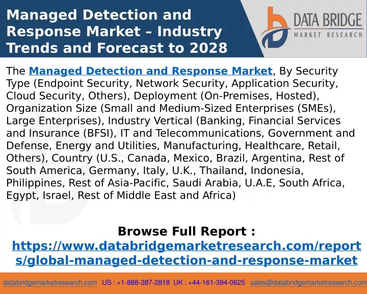 managed detection and response market industry