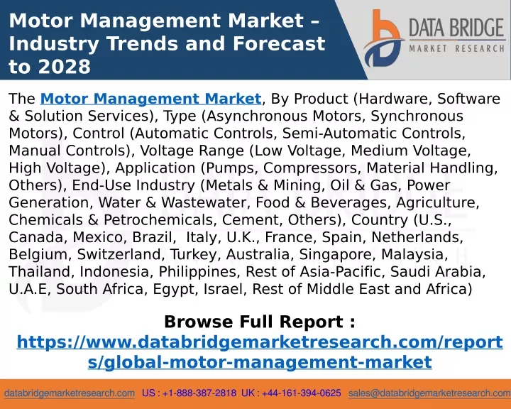 motor management market industry trends