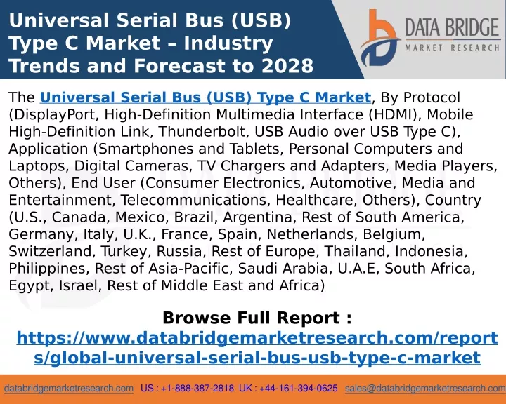universal serial bus usb type c market industry