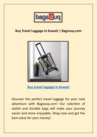 Backpacks In Kuwait | Bagsouq.com