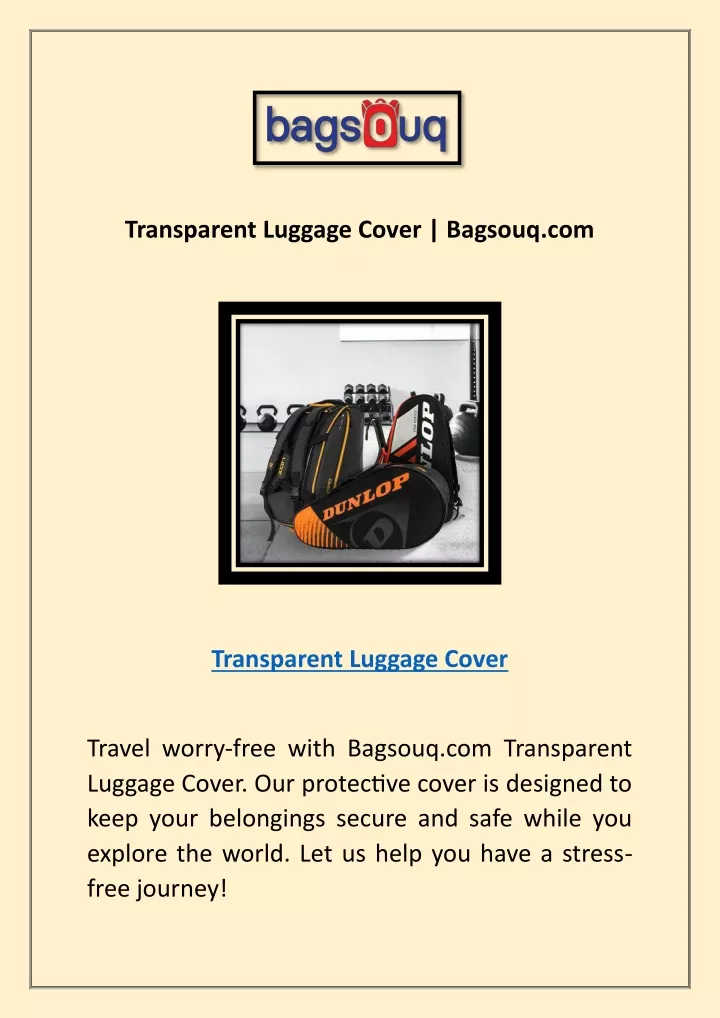 transparent luggage cover bagsouq com