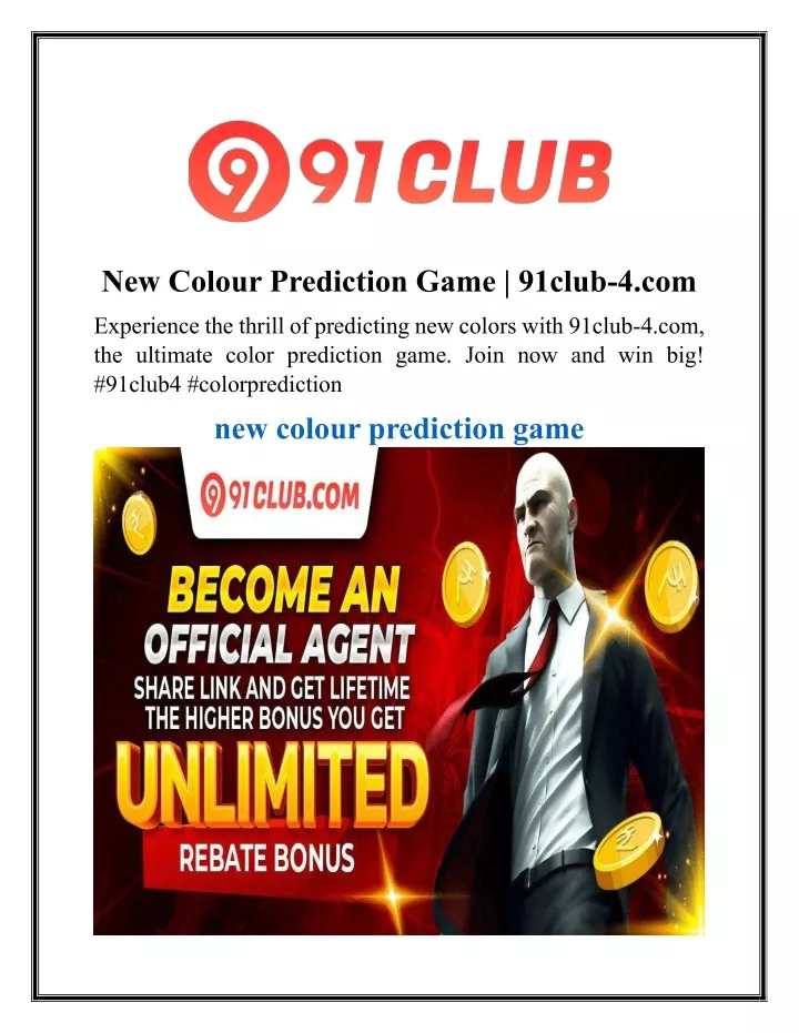 new colour prediction game 91club 4 com