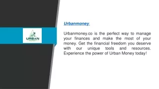 Urban Money  Urbanmoney.co5