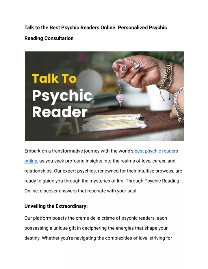 talk to the best psychic readers online