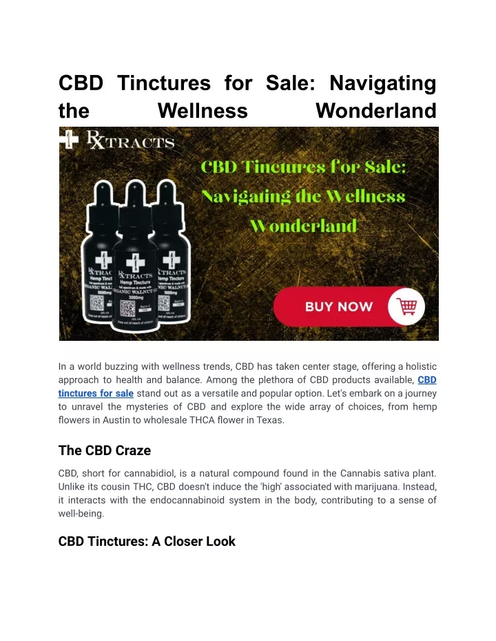 cbd tinctures for sale navigating the wellness