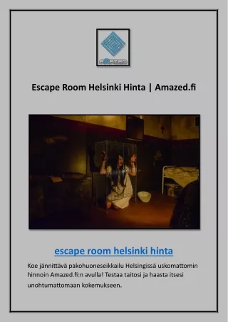 Room Escape Helsinki | Amazed.fi