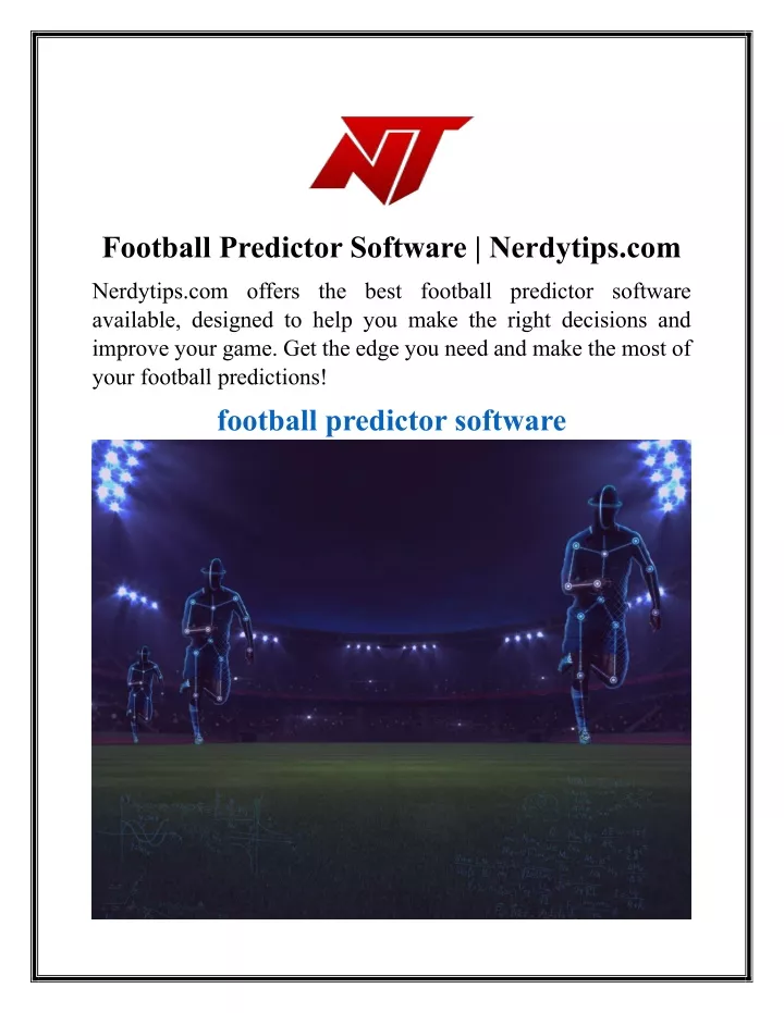football predictor software nerdytips com