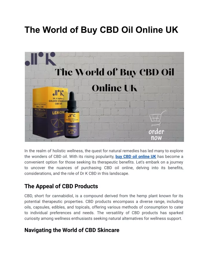 the world of buy cbd oil online uk