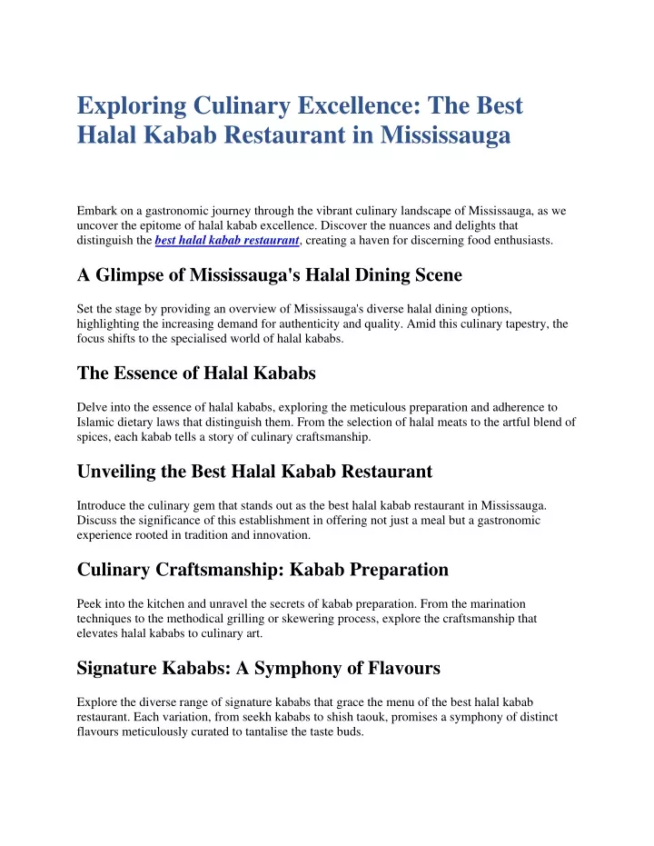 exploring culinary excellence the best halal