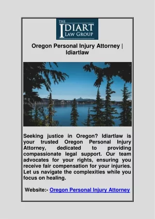 Oregon Personal Injury Attorney | Idiartlaw