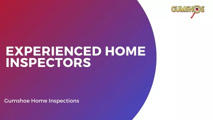 experienced home inspectors