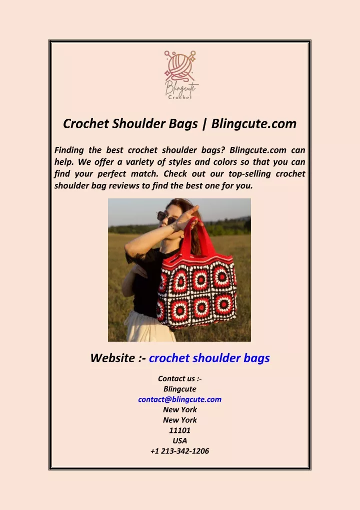 crochet shoulder bags blingcute com