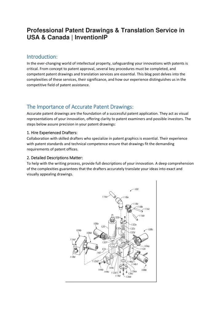 professional patent drawings translation service