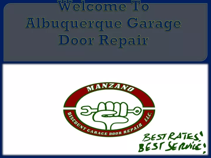 welcome to albuquerque garage door repair