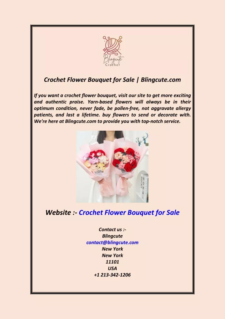 crochet flower bouquet for sale blingcute com