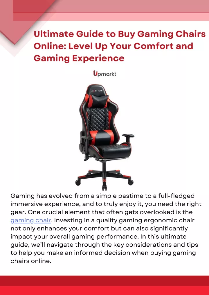 ultimate guide to buy gaming chairs online level