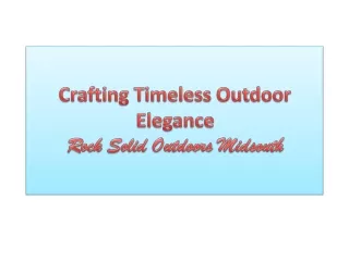 Rock Solid Outdoors Midsouth - Crafting Timeless Outdoor Elegance