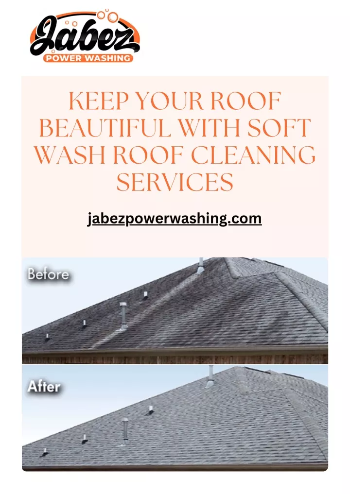 keep your roof beautiful with soft wash roof