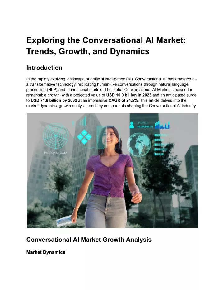 exploring the conversational ai market trends