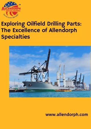 High-Quality Oilfield Drilling Parts for Reliable Performance