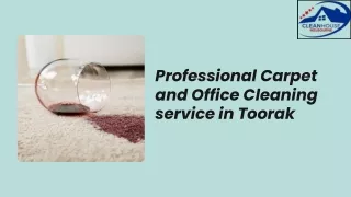Professional Carpet and Office Cleaning service in Toorak