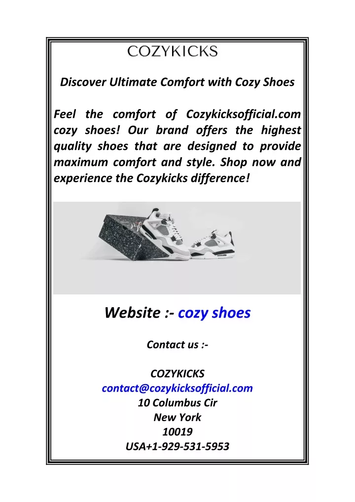 discover ultimate comfort with cozy shoes