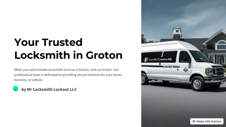 your trusted locksmith in groton