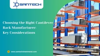 Choosing the Right Cantilever Rack Manufacturer  Key Considerations