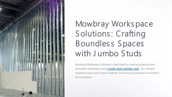 mowbray workspace mowbray workspace solutions