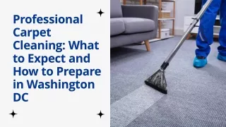 Tips to Prepare for a Professional Carpet Cleaning in Washington DC