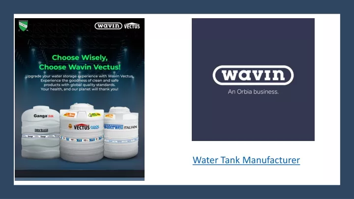 water tank manufacturer
