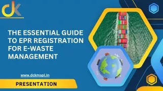 The Essential Guide to EPR Registration for E-waste Management